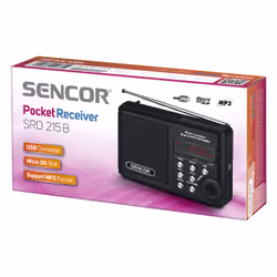 Sencor SRD 215 B Radio portable Analogique Noir