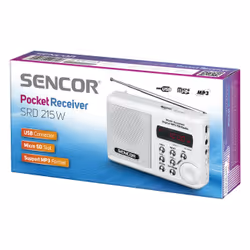 Sencor SRD 215 W Radio portable Analogique Blanc