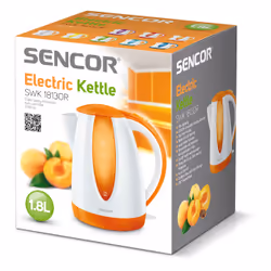 Sencor SWK 1813OR, 1,8 L, 2000 W, Orange, Plastique, Indicateur de niveau d'eau, Arrêt de sécurité en cas de surchauffe