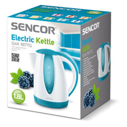 Sencor SWK 1817TQ bouilloire 1,8 L 2000 W Bleu, Blanc