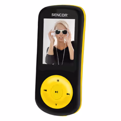 Sencor SFP 5870 BYL, Lecteur MP4, 8 Go, TFT, USB 2.0, Radio FM, Noir, Jaune
