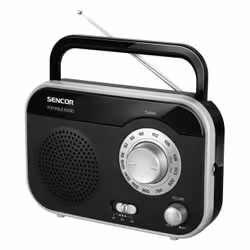 Sencor SRD 210 BS, Personnel, Analogique, AM, FM, 87,5 - 108 MHz, 530 - 1600 kHz, 1 W