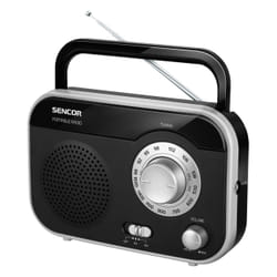 Sencor SRD 210 BS Radio portable Personnel Analogique Noir, Gris, Métallique