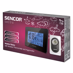 Sencor SWS 51 B station météo numérique Noir