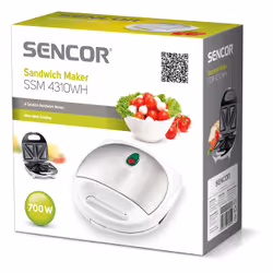 Sencor SSM 4310 WH gaufrier et appareil à croque-monsieur 700 W Blanc