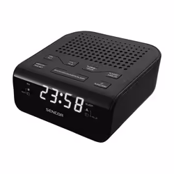 Sencor SRC 136 B, Horloge, Numérique, FM, PLL, LED, 1,52 cm (0.6"), Blanc