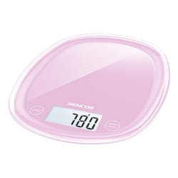 Sencor SKS 38RS escabeaux de cuisine Rose Comptoir Ovale Balance de ménage électronique