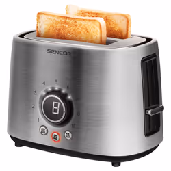 Sencor STS 5050SS, 2 part(s), Argent, Acier inoxydable, Boutons, Rotatif, 1000 W, 220 - 240 V