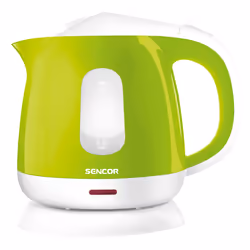 Sencor SWK 1011GR, 1 L, 1100 W, Vert, Plastique, Acier inoxydable, Thermostat réglable, Indicateur de niveau d'eau
