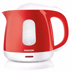 Sencor SWK 1014RD, 1 L, 1100 W, Rouge, Plastique, Acier inoxydable, Indicateur de niveau d'eau, Arrêt de sécurité en cas de s ...