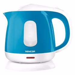 Sencor SWK 1017TQ, 1 L, 1100 W, Bleu, Plastique, Acier inoxydable, Thermostat réglable, Indicateur de niveau d'eau