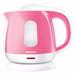 Sencor SWK 1018RS, 1 L, 1100 W, Rose, Plastique, Acier inoxydable, Thermostat réglable, Indicateur de niveau d'eau