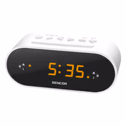 Sencor SRC 1100, Horloge, FM, 87,5 - 108 MHz, LED, 1,52 cm (0.6"), Ambre
