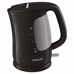 Sencor SWK 2511BK, 2,5 L, 2200 W, Noir, Plastique, Indicateur de niveau d'eau, Arrêt de sécurité en cas de surchauffe