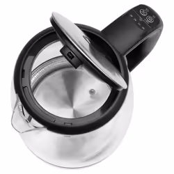 Sencor SWK 2090BK bouilloire 2 L 2200 W Noir, Acier inoxydable, Transparent