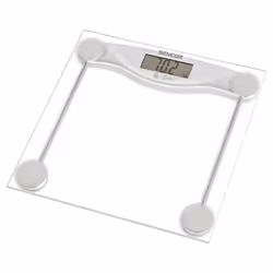 Sencor SBS 113SL, Pèse-personne électronique, 150 kg, 100 g, Transparent, kg/lb, Rectangle