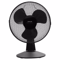 Sencor SFE 3011BK, Ventilateur à lame domestique, Noir, Table, 49 dB, 30 cm, 2271,6 m³/h
