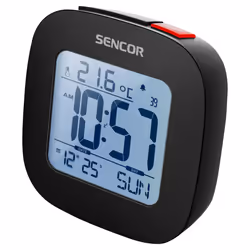 Sencor SDC 1200 B, Réveil numérique, Carré, Noir, 0 - 60 °C, F, °C, Sonnette