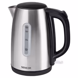 Sencor SWK 1720BK, 1,7 L, 2200 W, Noir, Acier inoxydable, Acier inoxydable, Indicateur de niveau d'eau, Arrêt de sécurité en  ...