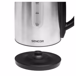 Sencor SWK 1720BK bouilloire 1,7 L 2200 W Noir, Acier inoxydable