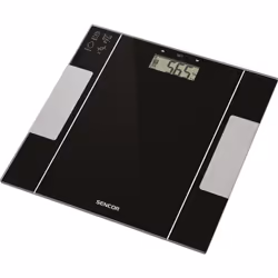 Sencor SBS 5050BK, Pèse-personne électronique, 150 kg, 100 g, Noir, kg/lb, Rectangle