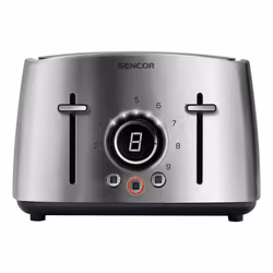 Sencor STS 5070SS, 4 part(s), Acier inoxydable, Boutons, Rotatif, LCD, Noir, 1600 W
