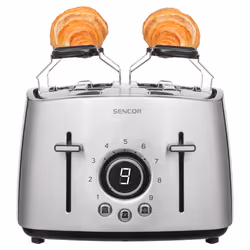 Sencor STS 5070SS grille-pain 9 4 part(s) 1600 W Acier inoxydable - Vue supplémentaire 6