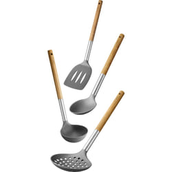Lamart LT3900 Ensemble d'ustensile de cuisine 4 pièce(s) Marron, Gris