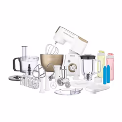 Robot Patissier Sencor STM 4467CH - Moteur extremement puissant de 1 000 W avec 4 moyeux Saladier avec toutes les fonctions d ...