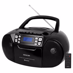 Sencor SPT 3907 B, Numérique, FM, 87,5 - 108 MHz, Lecteur, CD-R, CD-RW, Aléatoire, Répéter