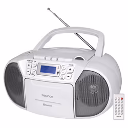 Sencor SPT 3907 W, Numérique, FM, 87,5 - 108 MHz, Lecteur, CD-R, CD-RW, Aléatoire, Répéter