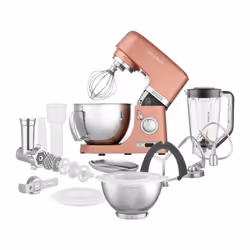 Découvrez le robot pâtissier Sencor STM 7875RS, puissant avec son moteur de 1000 W. Il offre 8 niveaux de vitesse, un bol en ...