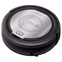 Sencor SRV 1000SL, Sans sac, Noir, Argent, Rond, 0,2 L, 65 dB, Lithium-Ion (Li-Ion)