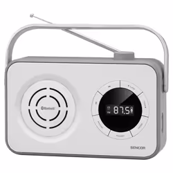 Sencor SRD 3200 W, Portable, Numérique, FM, 87,5 - 108 MHz, 1,2 W, MP3