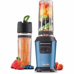 Sencor SBL 7172BL, Blender sport, 0,6 L, Pileur de glace, 800 W, Noir, Bleu