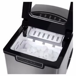 Sencor SIM 3500SS machine à glaçons Machine à glaçon portable 12 kg/24h 105 W Noir, Argent - Vue supplémentaire 5
