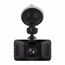CAMÉRA DE VOITURE Sencor SCR 4200 - Corps mince et compact Angle de vision de 170° Capteur G Affichage : LCD 3 Enregistrement ...