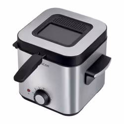 La friteuse SENCOR SFR 6200SS de 900 W et 1,5 L permet de préparer jusqu'a 600 g de frites. Avec un contrôle de température d ...