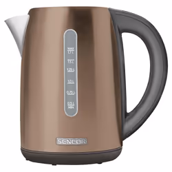 Sencor SWK 7707CH, 1,7 L, 2150 W, Champagne, Acier inoxydable, Thermostat réglable, Indicateur de niveau d'eau