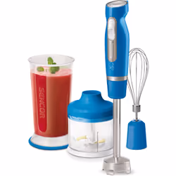 Sencor SHB 4462BL-EUE3, Mélangeur par immersion, 0,7 L, Fonction d'impulsion, Pileur de glace, 1000 W, Bleu, Acier inoxydable