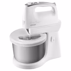 Sencor SHM 6206SS, Batteur à main, Acier inoxydable, Blanc, Pétrisseur, Mélange, 1,2 m, 2,5 L, 500 W