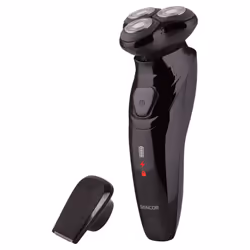 Sencor SMS 5510BK, Rasoir rotatif, Noir, Acier inoxydable, Énergie, Batterie, Lithium-Ion (Li-Ion)