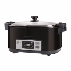 Découvrez la mijoteuse SPR 5508BK, une mijoteuse entierement automatisée avec un couvercle en verre trempé a double verrouill ...