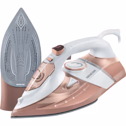 Sencor SSI 8300RS, Fer à vapeur, Semelle en céramique, 1,9 m, 195 g/min, Marron, Blanc, 45 g/min