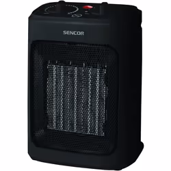 Radiateur en céramique - SENCOR - SFH 7601BK - Jusquà 2000 W - 3 niveaux de chauffage - 10 / 15 m² - 60 dB - Noir
