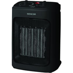 Radiateur en céramique - SENCOR - SFH 7601BK - Jusquà 2000 W - 3 niveaux de chauffage - 10 / 15 m² - 60 dB - Noir