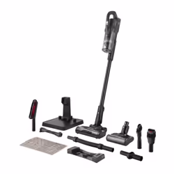 Découvrez l'aspirateur balai sans fil 4-en-1 SVC 9879BK avec unité portative amovible et fonction serpillière. Son moteur num ...