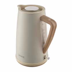 Découvrez la bouilloire électrique Sencor SWK 2717YG, avec une capacité de 1,7 litre et un boîtier en acier inoxydable 304. É ...