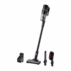 Découvrez l'aspirateur balai sans fil 2-en-1 SVC 7523BK avec unité manuelle amovible. Son moteur numérique de 250 W et son sy ...