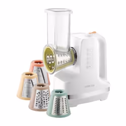 La râpe électrique Sencor SSG 4300WH est idéale pour trancher et râper fruits et légumes. Avec 5 accessoires interchangeables ...